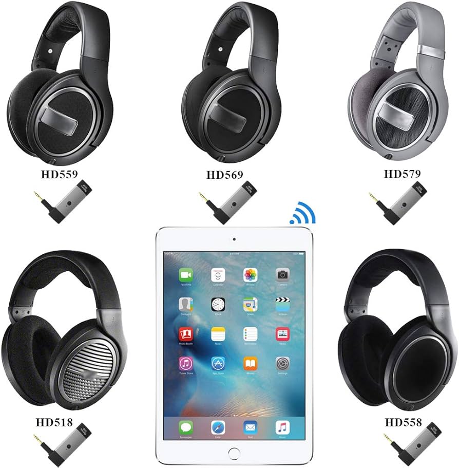 ゼンハイザーHD598　Airfrexレシーバー(ワイヤレス化)付き Amazon.com: Airfrex Bluetooth Adapter and Wireless Audio Receiver