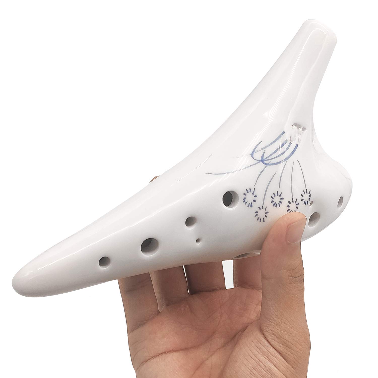 Cisolen Ocarina Alto C 12 Hole Ocarina Ceramic Ocarina Instrument Easy