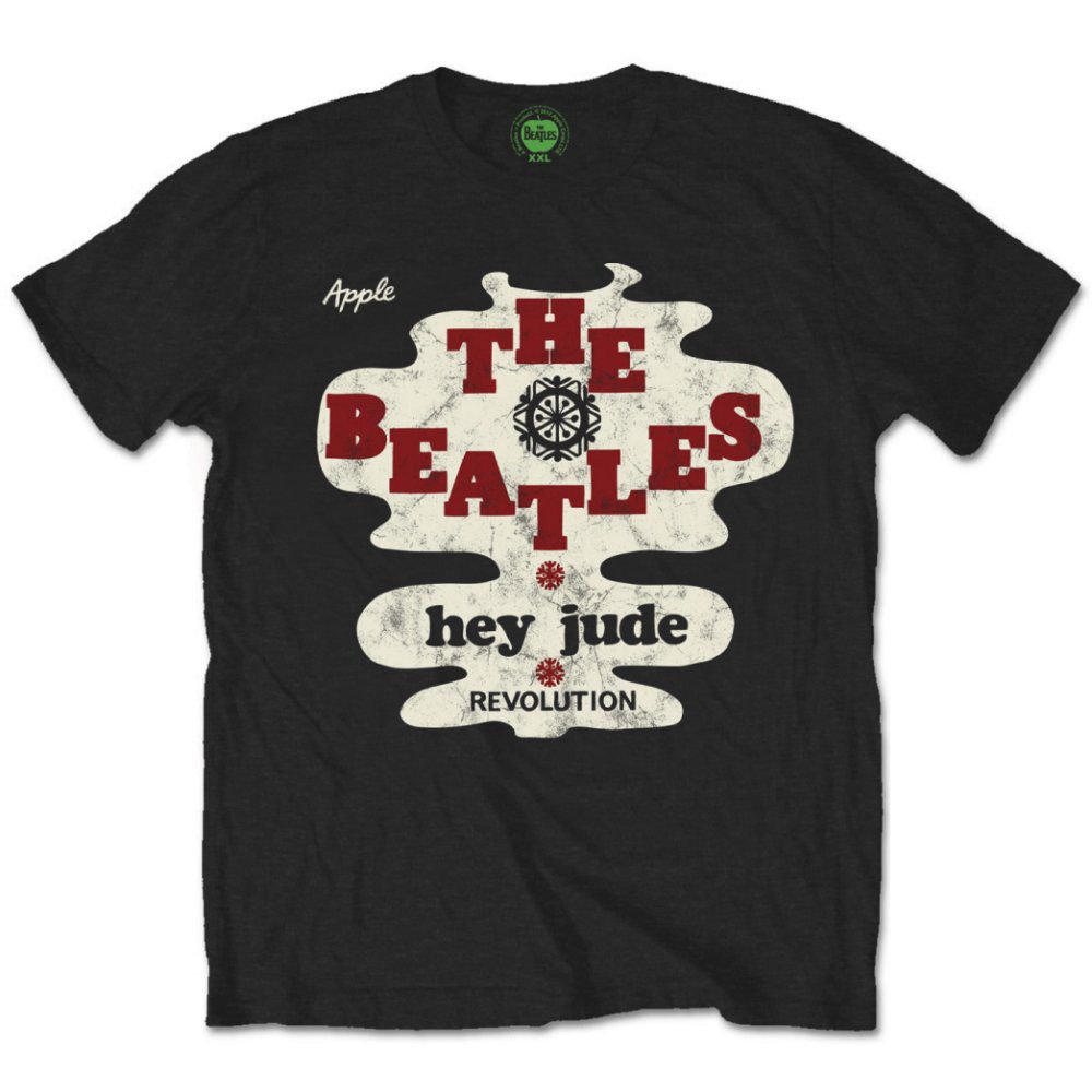 Paradiso Clothing Unisex Black The Beatles Hey Jude Revolution T Shirt - M