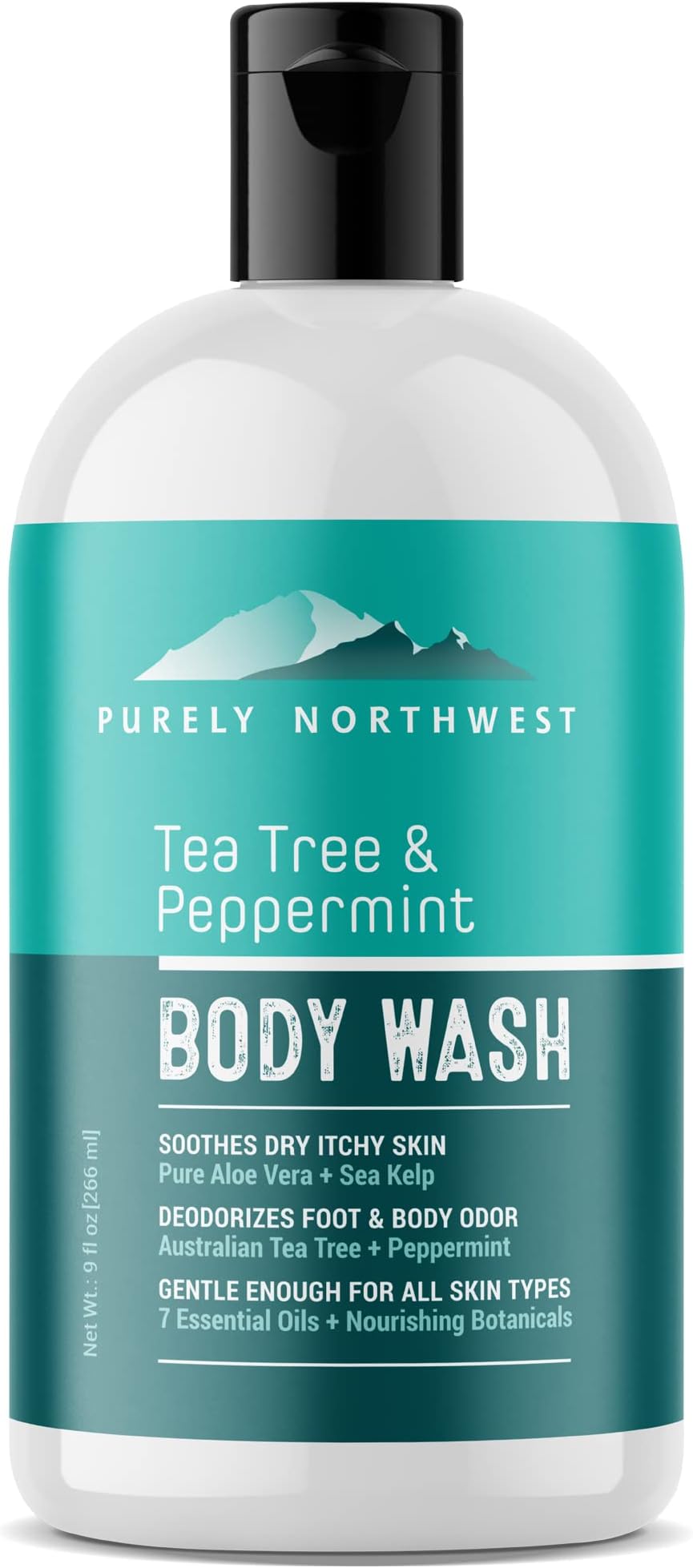 Tea Tree Body Wash for Men and Women – Natural Tea Tree Oil Body Cleanser for Odor, Skin Irritations, Hydrating Shower Gel for Sensitive Skin, Gentle and Refreshing Body Wash