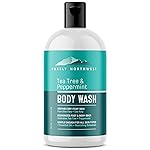 Purely Northwest Tea Tree Body Wash for Men and Women - Natural Tea Tree Oil Body Cleanser for Odor, Skin Irritations, Hydrating Shower Gel for Sensitive Skin, Gentle and Refreshing Body Wash