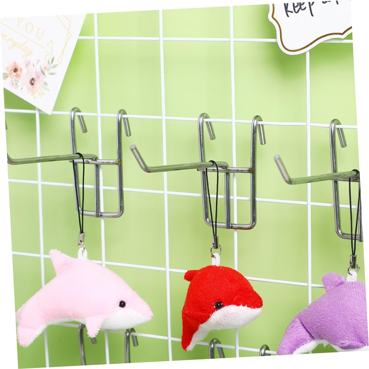 40pcs Wall Hooks for Efficient Organization Versatile Display Hangers for Snacks Items Easy to Install Utility Hooks for Retail and Home Use