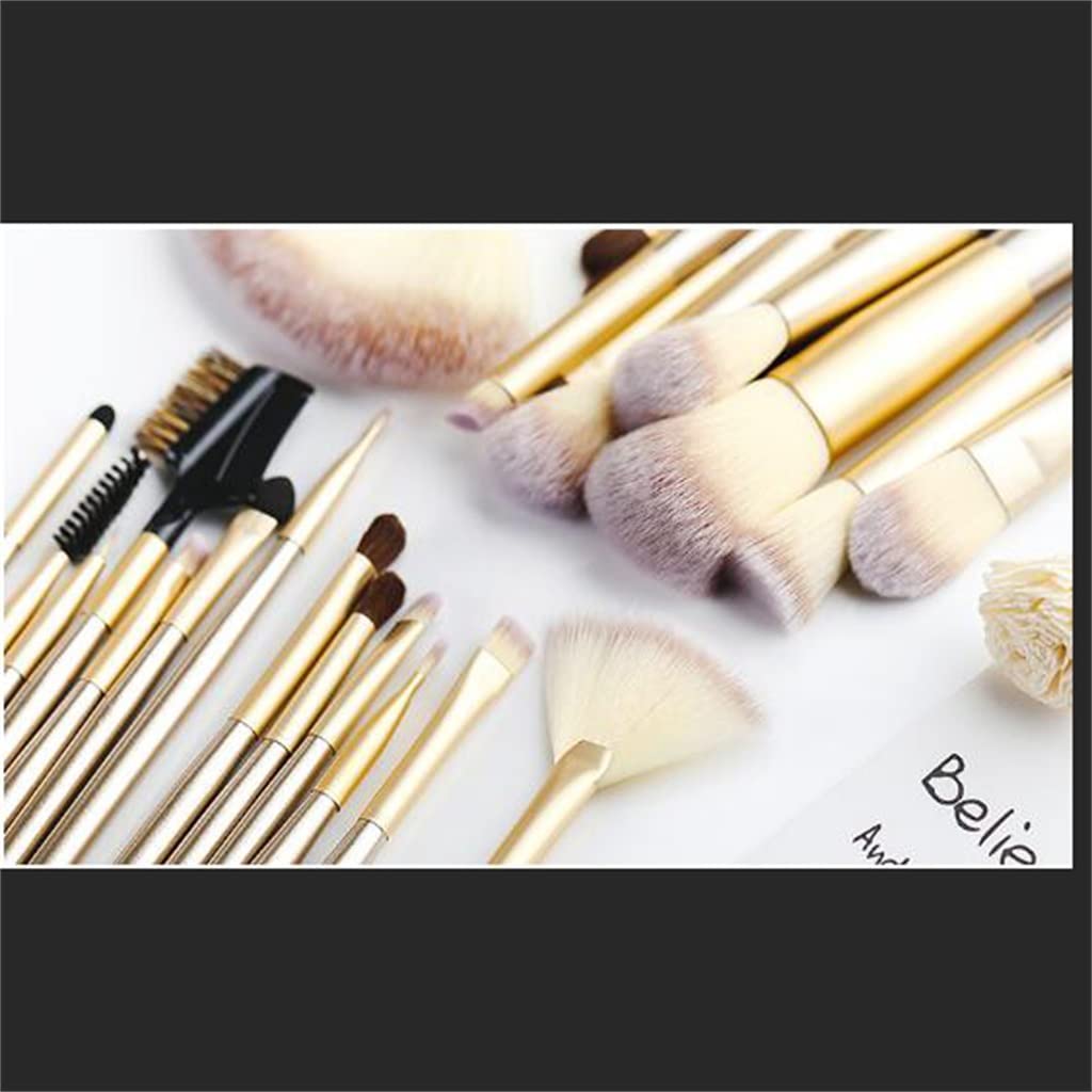 24 Makeup Brushes Set Eye Shadow Brush Animal Hair Full Of