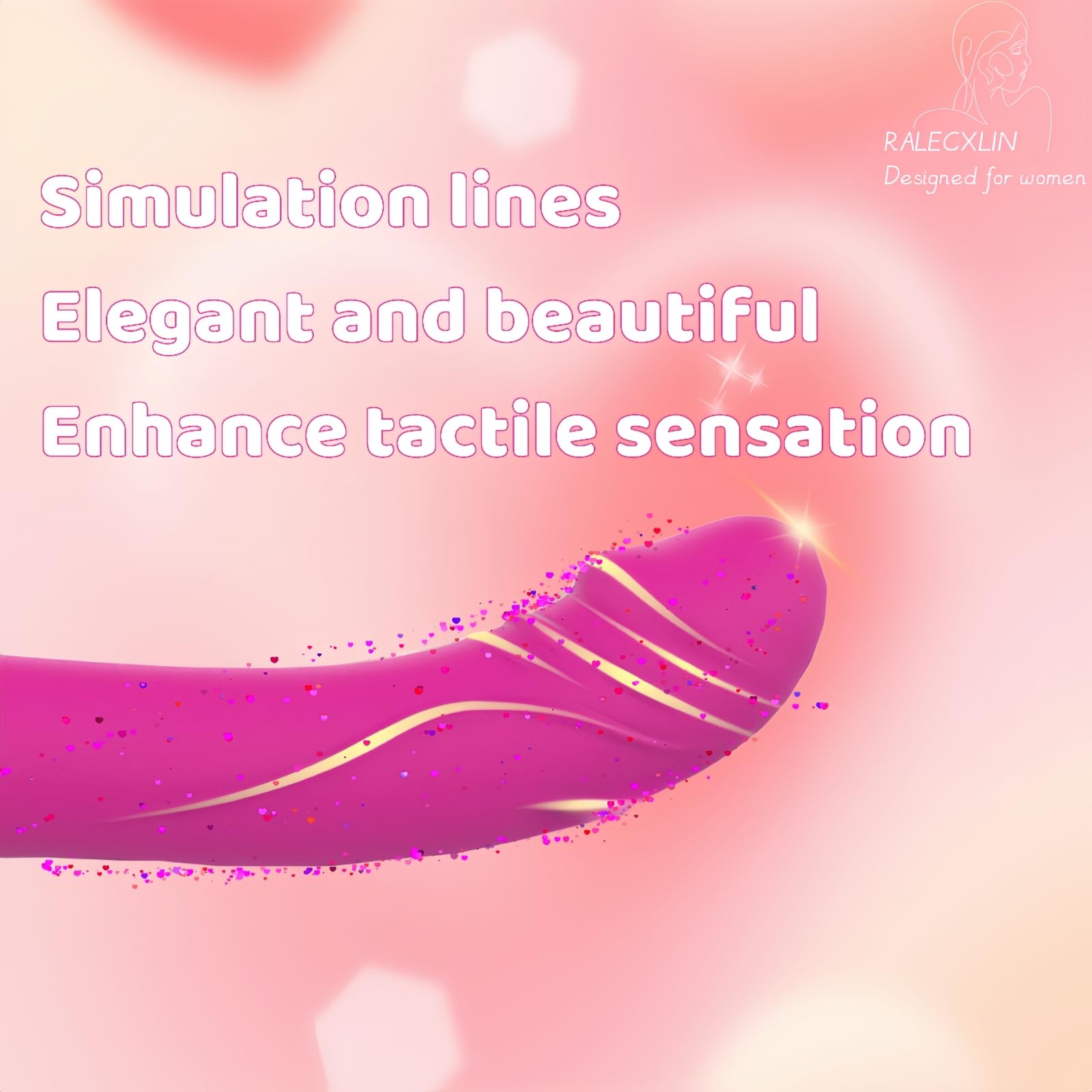 Generic RALECXLIN 2024 Personal Massager for Women Self Care, Waterproof, Quiet, USB Charging. (Rose)