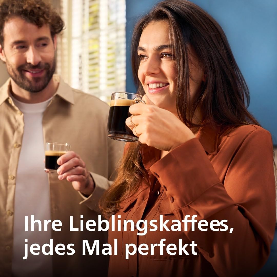 PHILIPS 2200 Series Kaffeevollautomat EP2220/10 Touch-Display Keramikmahlwerk Mattschwarz