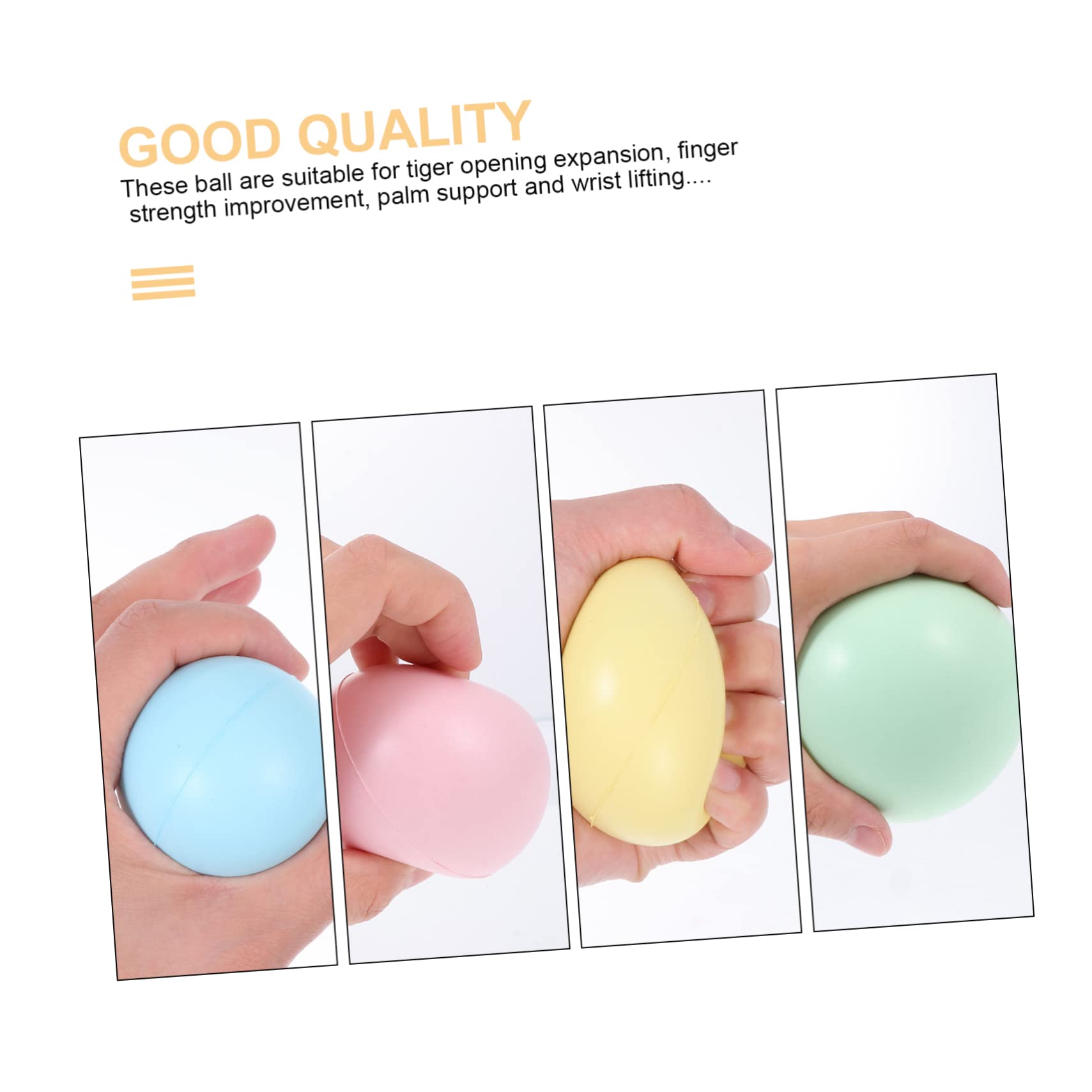 Toddmomy 4Pcs Assorted Color Piano Gesture Trainer Balls Practical Piano Finger Correctors for Comfortable Grip for Hand Shape Improvement Finger Strength Training