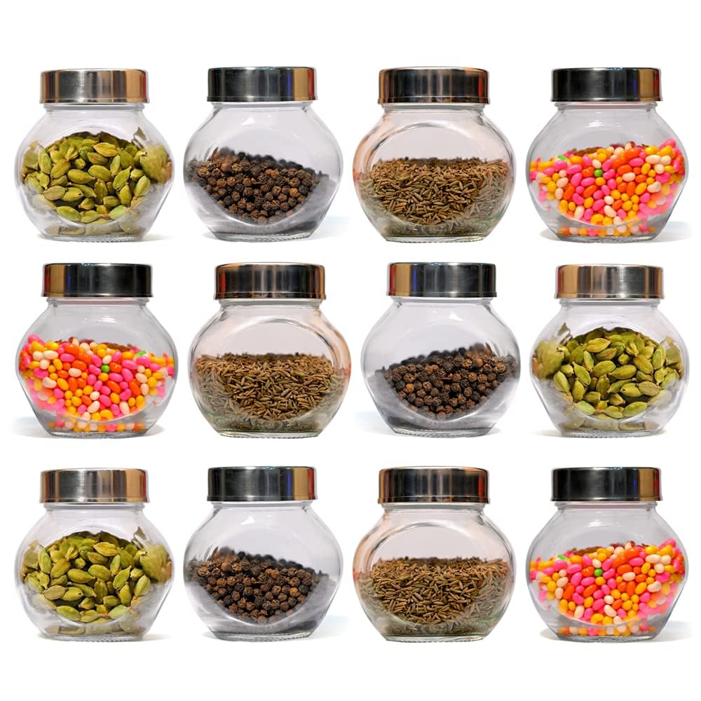 See full amazon price history chart for SAND DUNE Set of 12, 200 ml Each Storage Glass Jar Steel Cap, Transparent | BPA Free | Storage Jar Containers/Barni for Kitchen for Aachar Pickle, Dry Fruits, Masala, Spices, and dals. SAND DUNE Set of 12, 200 ml Each Storage Glass Jar Steel Cap, Transparent | BPA Free | Storage Jar Containers/Barni for Kitchen for Aachar Pickle, Dry Fruits, Masala, Spices, and dals. (B0BBMLXBDB) Amazon Price History, Amazon Price Tracker