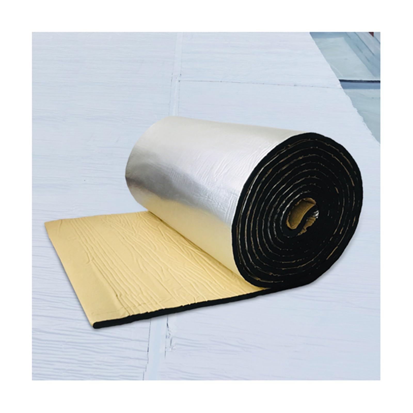 Pannelli Riflettenti Termici a Bolle di Alluminio, materassino Isolante fonoassorbente, Materiale fonoassorbente, Strato di Cotone termoisolante, per Portiere di Auto, verande, tetti, pareti