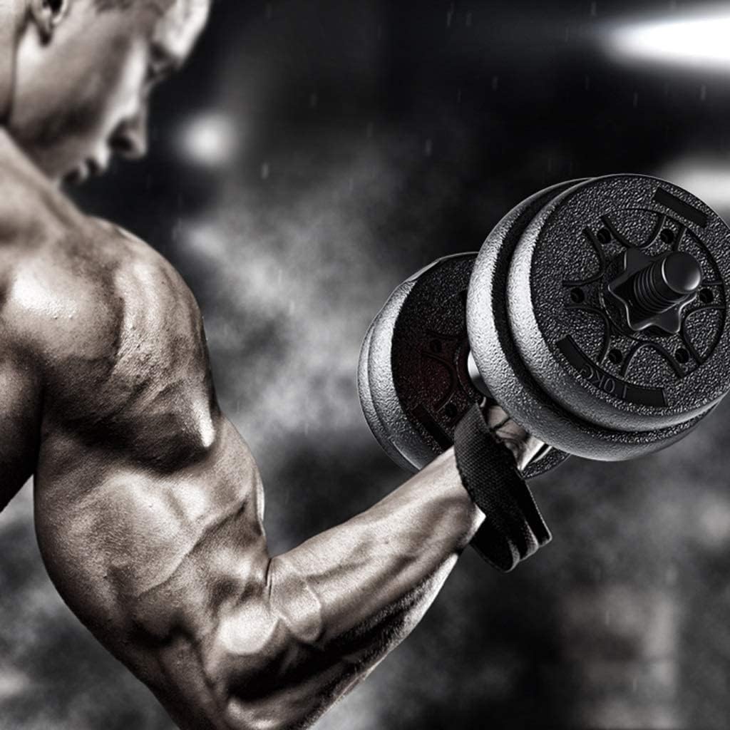 Regulowane hantle Zestaw hantli ciężarków Hantle do użytku w pomieszczeniach Wielofunkcyjne odłączane hantle Sztanga fitness Dom Regulowane obciążenie(20kg(10kg*2))