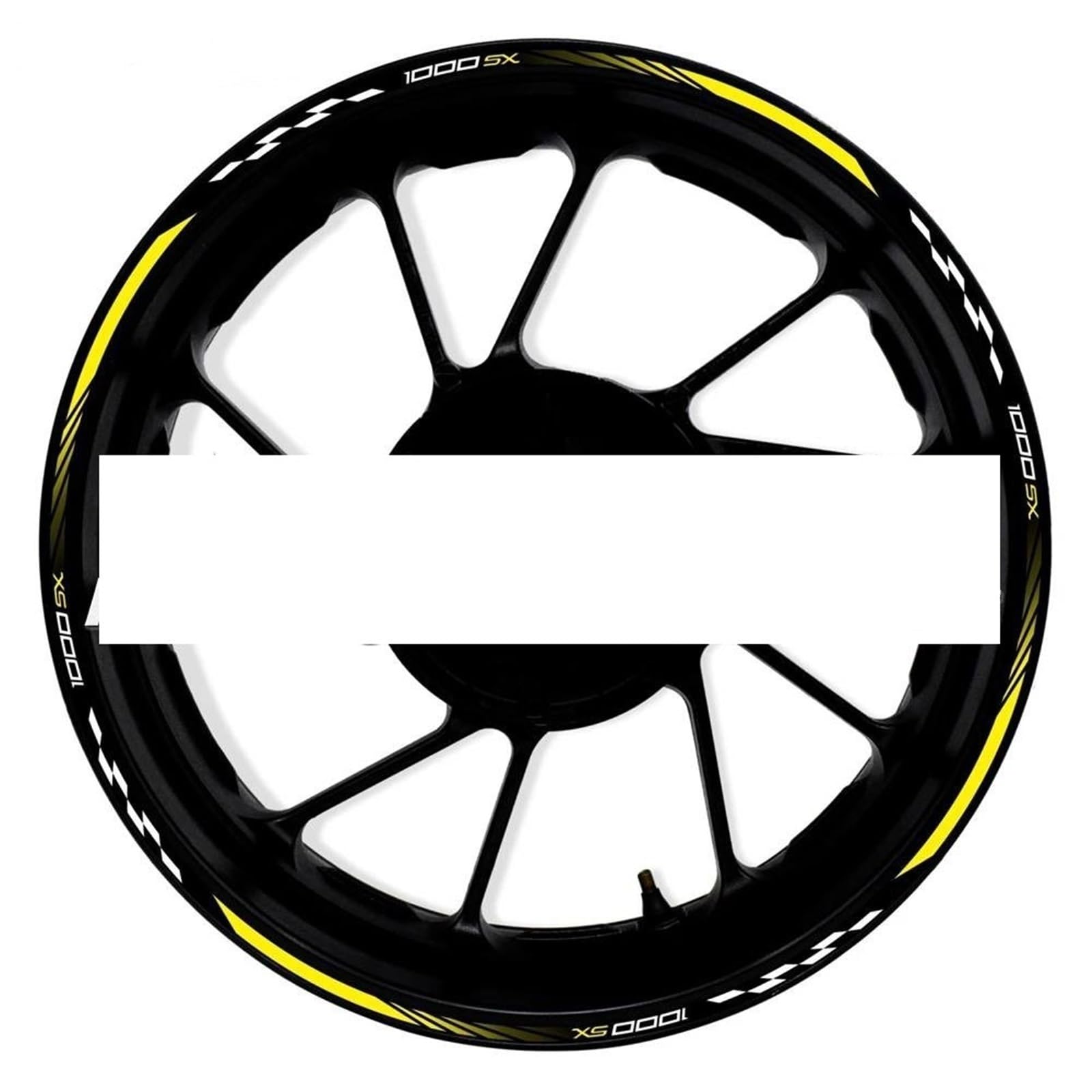 Motorcycle Wheel Sticker Rim Decal Hub Stripe Tape for Kawasaki Z1000SX Z-1000SX Decorative(Color6)