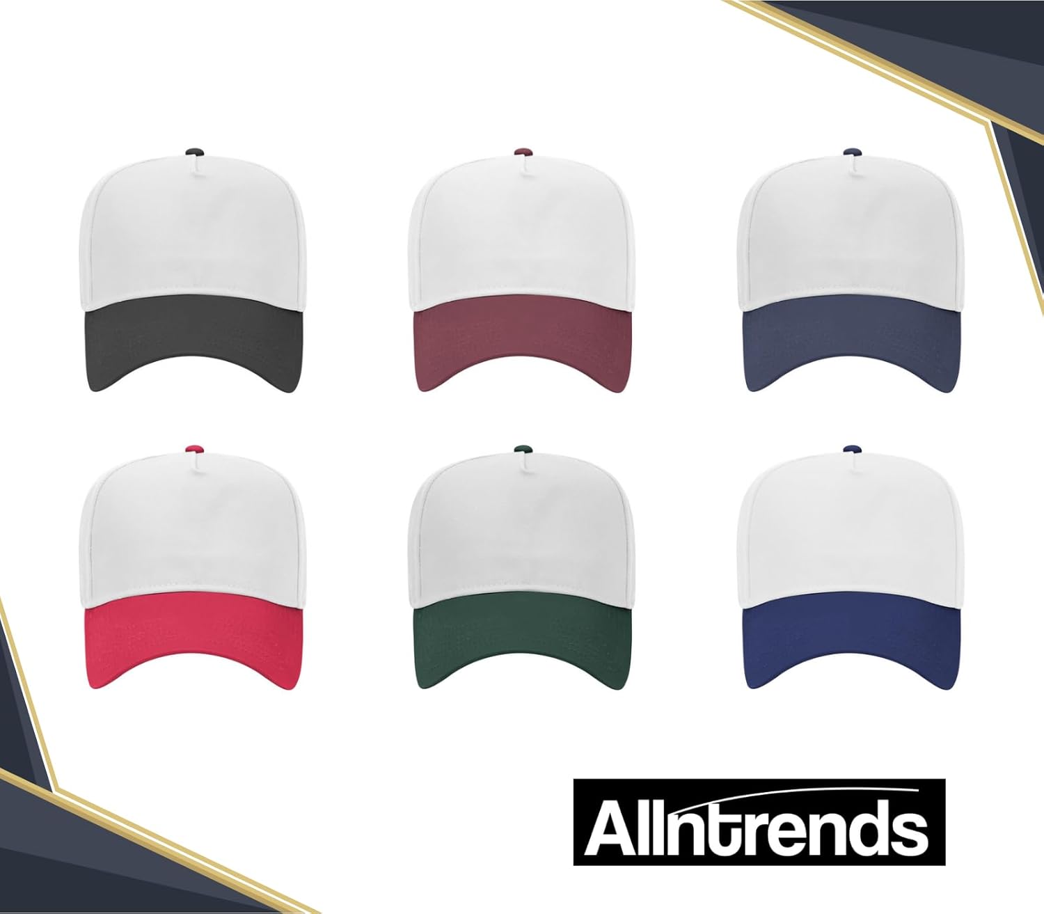 Bronco Embroidered 2 Tone Hat - Image 4