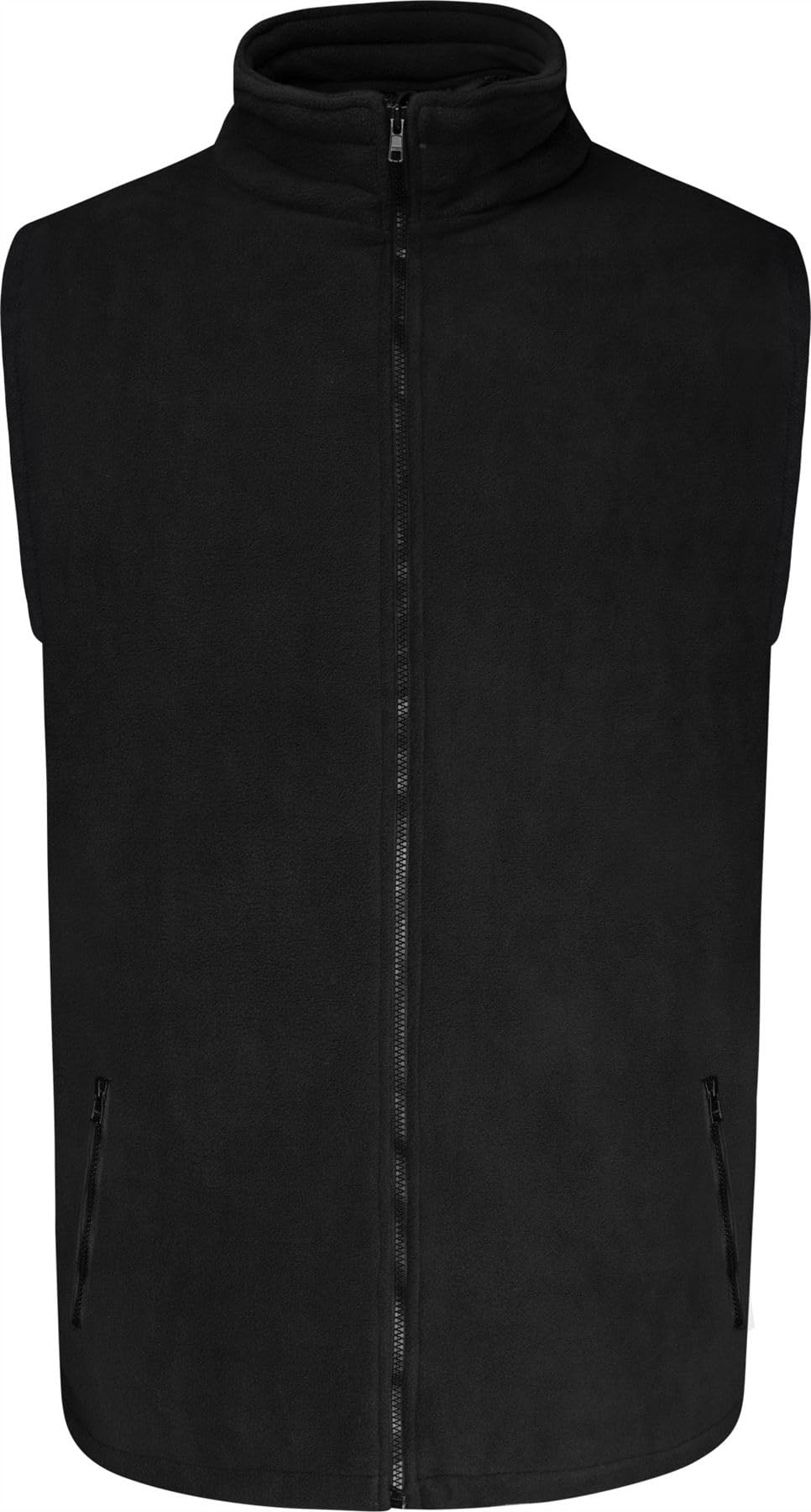 Uptheir Mens Lay Premium Heavyweight Fleece Gilet - Black - 6XL