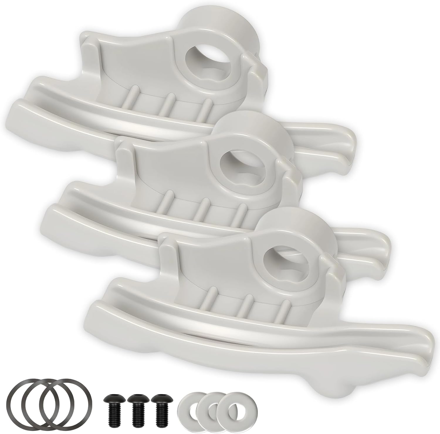 Low Profile Nylon Mount 3-Pack/Demount Kit for Coats Tire Changer Machine, Tire Changer Duck Head Kit, Replaces Part# TC184432 / 8184432 – Grey