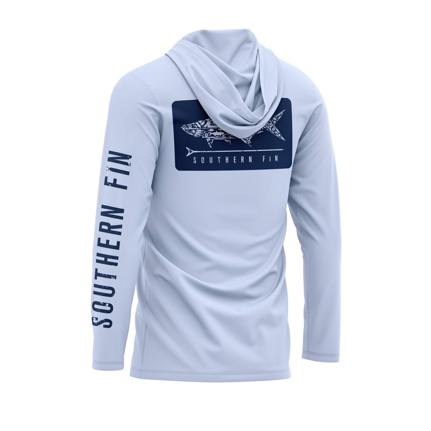 Southern Fin Apparel Performance Fishing Hoodie Shirt for Men Women UPF UV 50 Lightweight With Hood