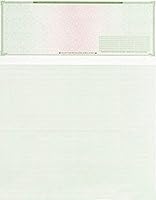 Vista 17 de 50 cheques en blanco de alta seguridad - Comprobaciones de computadora para QuickBooks en la parte superior (marrón laberintado) Peso del papel # 70