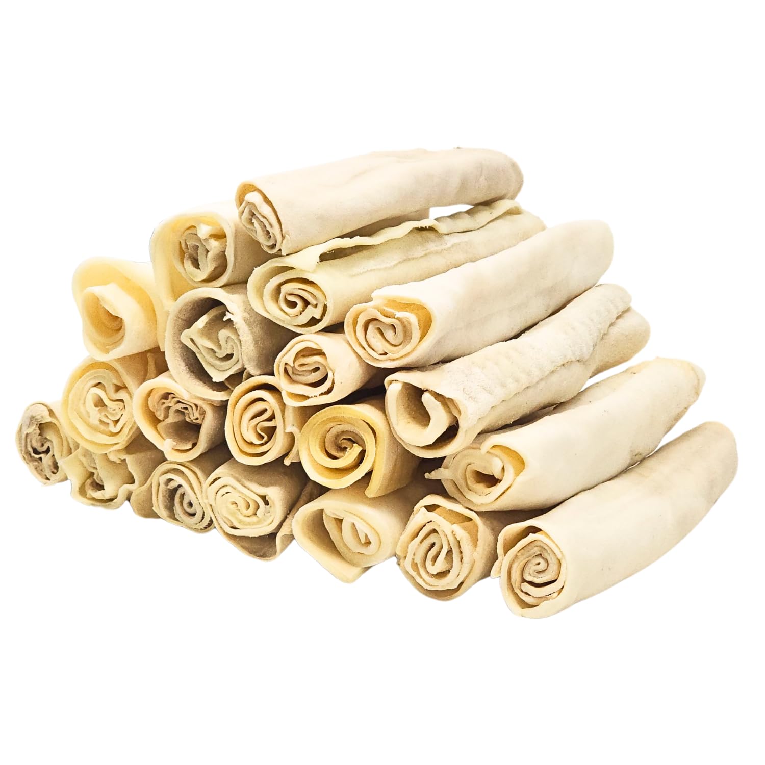 hotspot pets8-9 Inch Large Rawhide Dog Chew Rolls (20 Pack) - Made from Grass Fed Cows - Great for Dental & Oral Care for Aggressive Chewers Large Dogs, Single Ingredient Treat