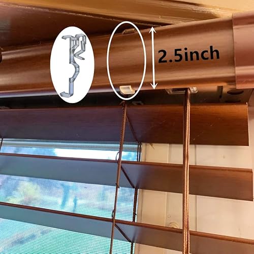 10Pcs Valance Clips 2-1/2'' Window Blinds Hidden Clip Retainer Holder Clear Plastic For Horizontal Blinds Valance With 2.5" In Width #TOP2