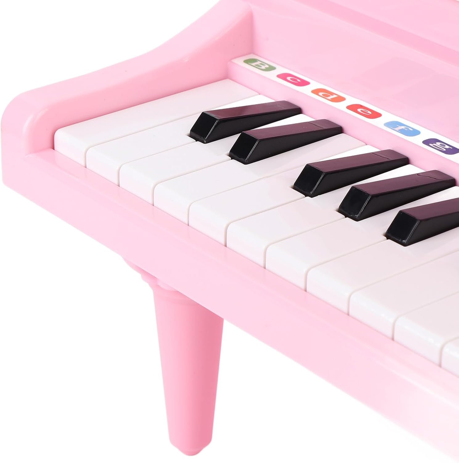 Asixxsix Piano Keyboard for Kids, 31 Keys Electronic Music Piano Toy, Toddler Keyboard with Microphone and Adjustable Lid for Birthdays (Pink)