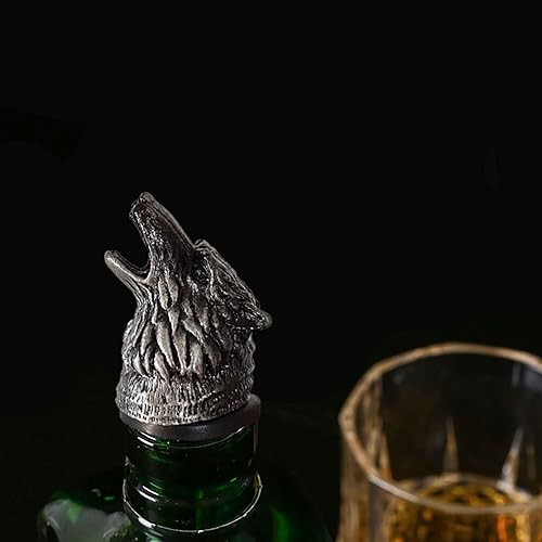 Miniatura 9 de Vertedor aireador de vino, vertedor de licor de acero inoxidable con tapón de botella, estilo retro, botella de vino de alta calidad, tapón de