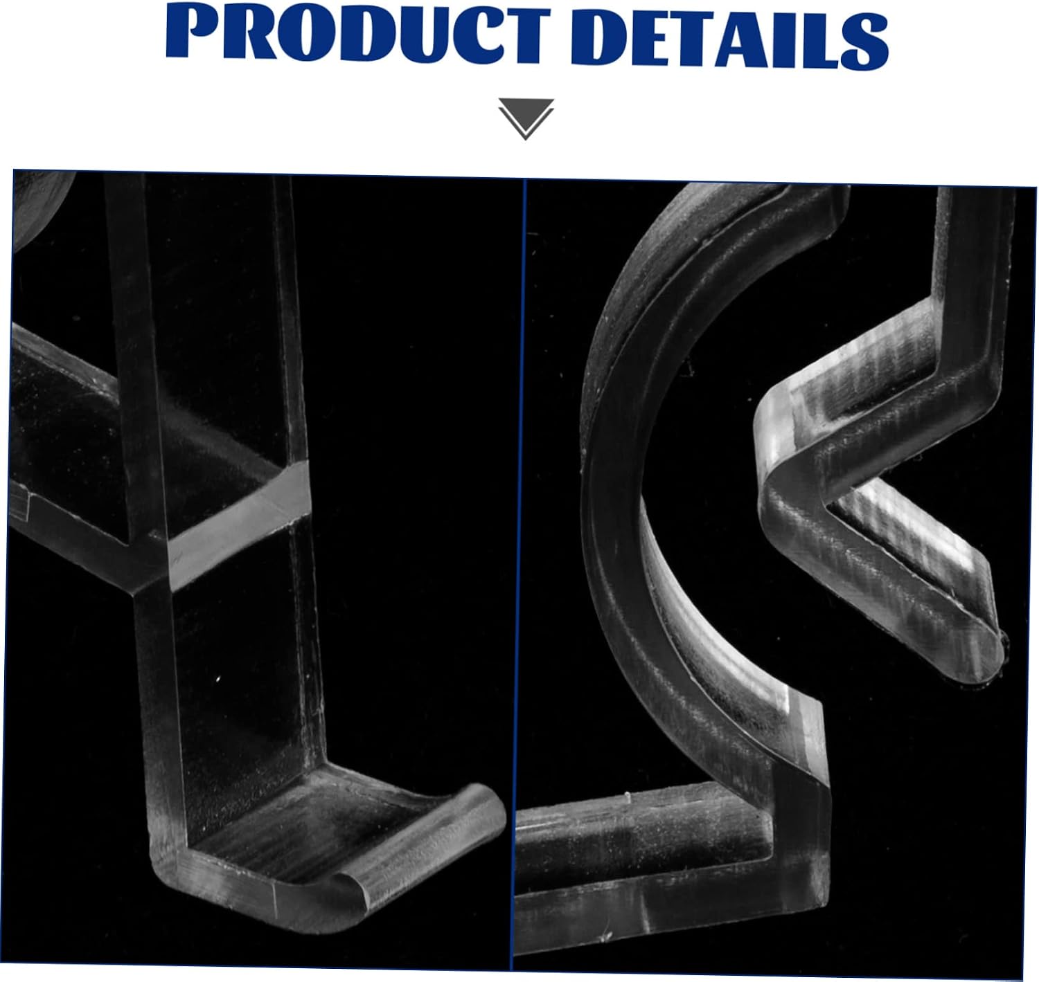 8sets Wear-Resistant Valance Clips Vertical Blind Fixers Lightweight Easy Use Household Clamps for Window Curtains for Efficient Installation