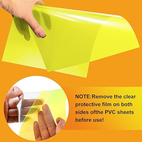 Miniatura 8 de (10 piezas) Filtro de luz de gel, filtro de gel de iluminación de corrección de color transparente amarillo y naranja, hojas de plástico de 8.5 x 11