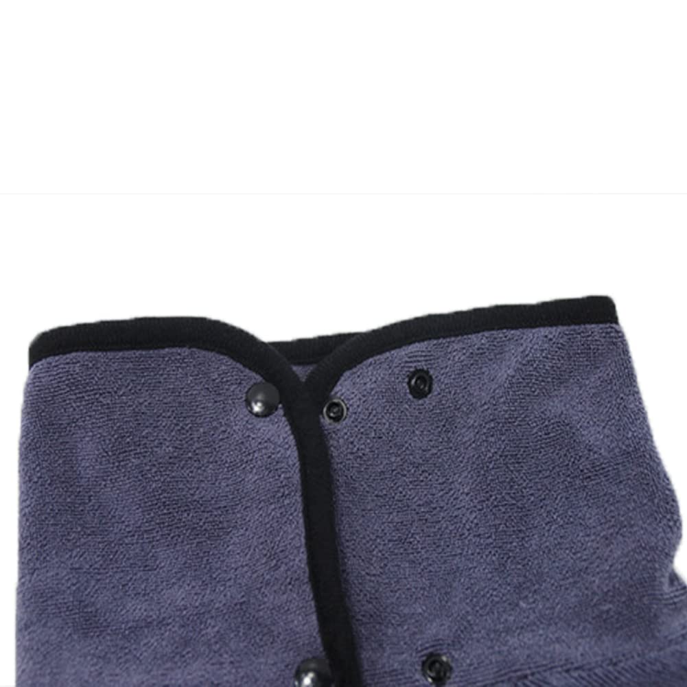 Peignoir de bain à capuche absorbant pour chiens et chats en microfibre à séchage rapide pour le bain et la plage, bleu, taille XL