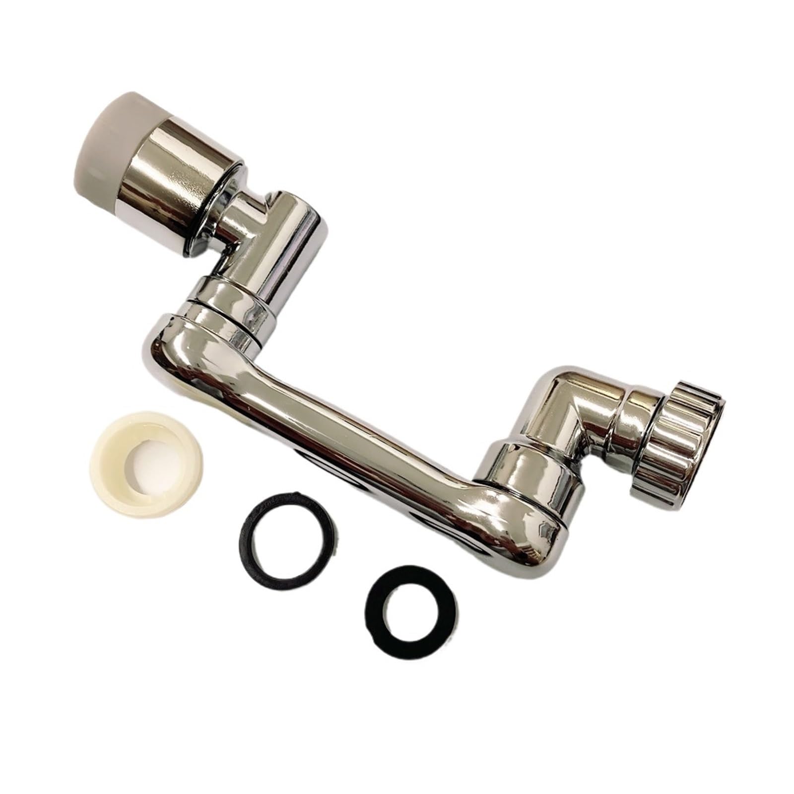 Tieoaxft Dual Mode 1080 Black Universal 1080° Rotating Splash Filter Fauset Extention Splash Nozzle Head Kitchen Tap Extend Faucet Bubbler Robotic Arm(Dual Mode 1080)