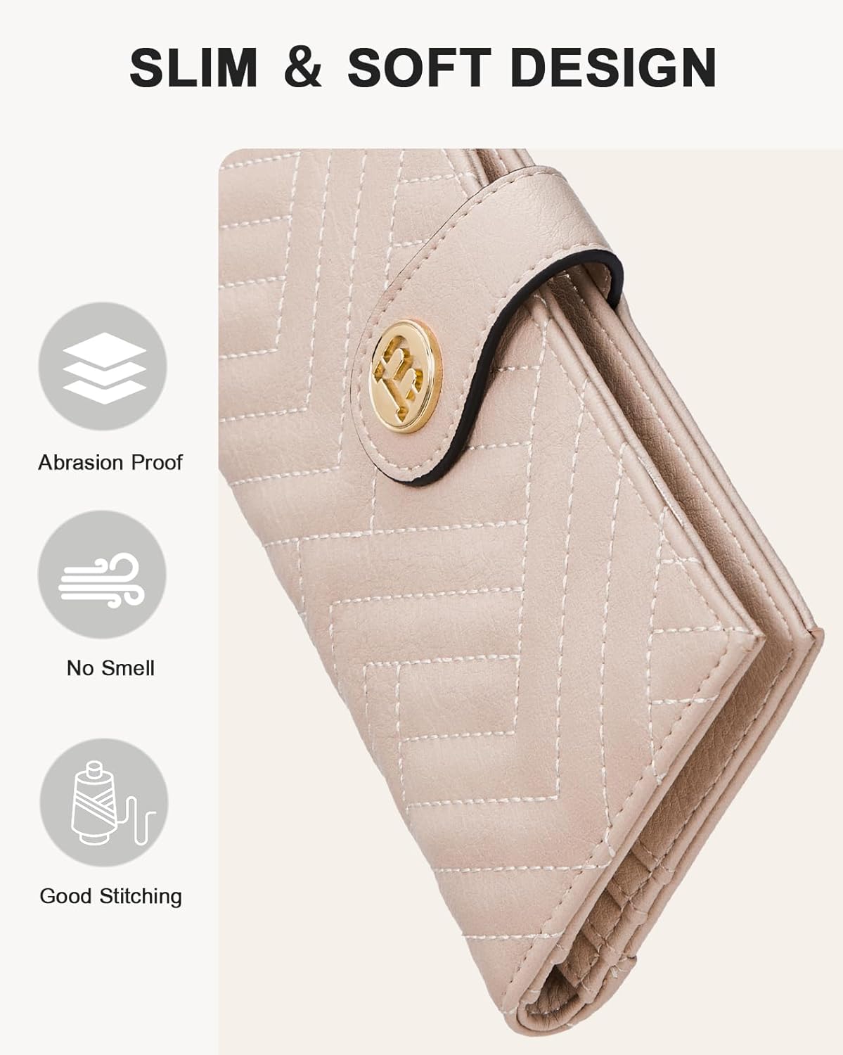 BOSTANTEN Quilted Crossbody Bags for Women ＆ Slim Walle