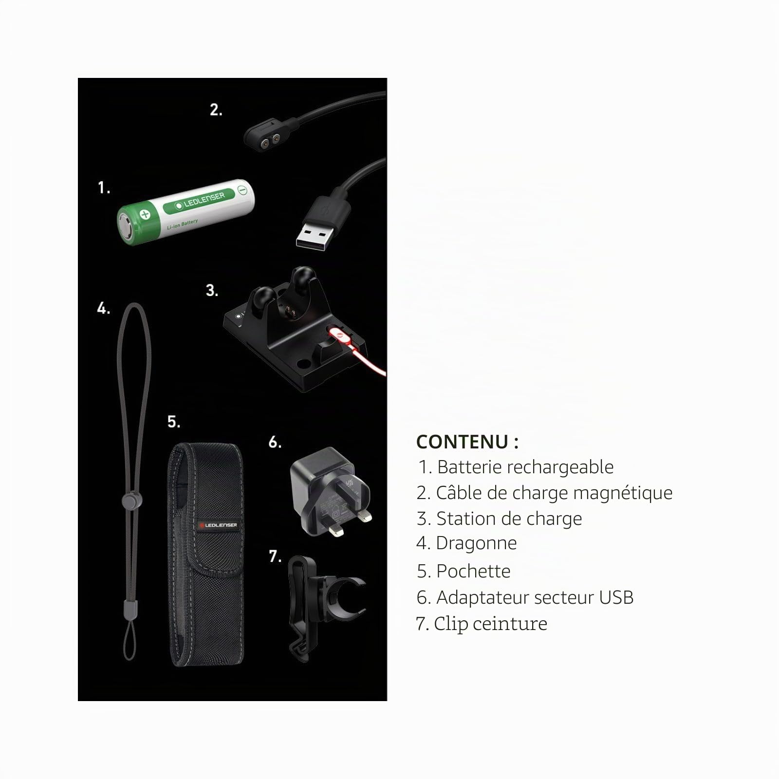 Ledlenser P7R Work Lampe torche rechargeable, 1200lm, 240m, étanche IP68 | Mise au point réglable, 219g, 60h d'autonomie, protection en caoutchouc, IRC élevé, pour mécaniques, électriciens | 2020