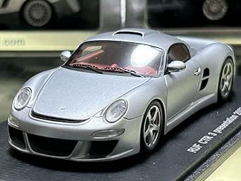 Porsche 997 RUF CTR3 Präsentation 2007 silbergrau 1/43 Spark S0714