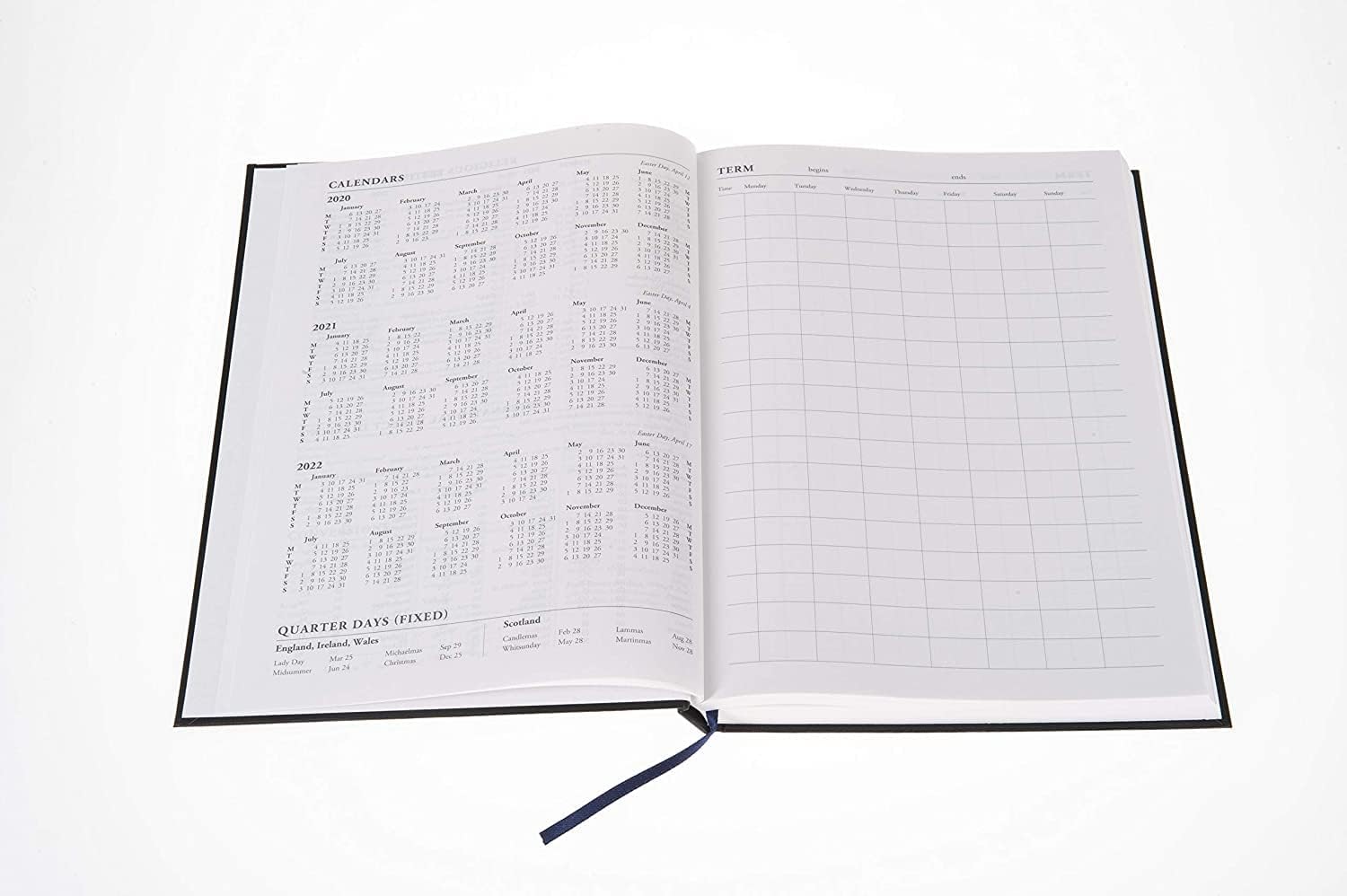 Top Sale 2023 Day Per Page A4 Yearly Diary with Hard Cover Light Blue