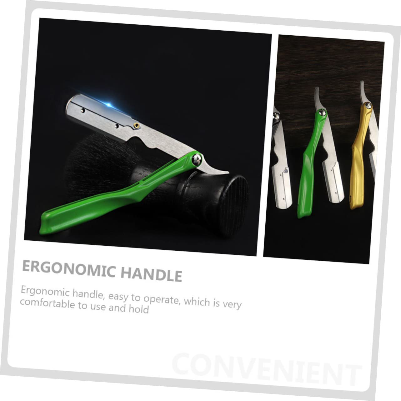 Healeved 4pezzi Porta Rasoio Inossidabilper Lamette Supporto Professionalper Rasoi Manuali Design Compatto e Pratico Per Uso Quotidiano Per Uomini e Viaggi