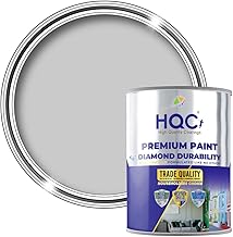 HQC Anti Mould Paint Misty Grey 1L – Stain Block & Waterproof Sealant – Mould Proof Wall & Ceiling Paint for Bathroom, Kitchen & Damp Areas – Anti Condensation, Low Odour, Eco-Friendly Matt Finish