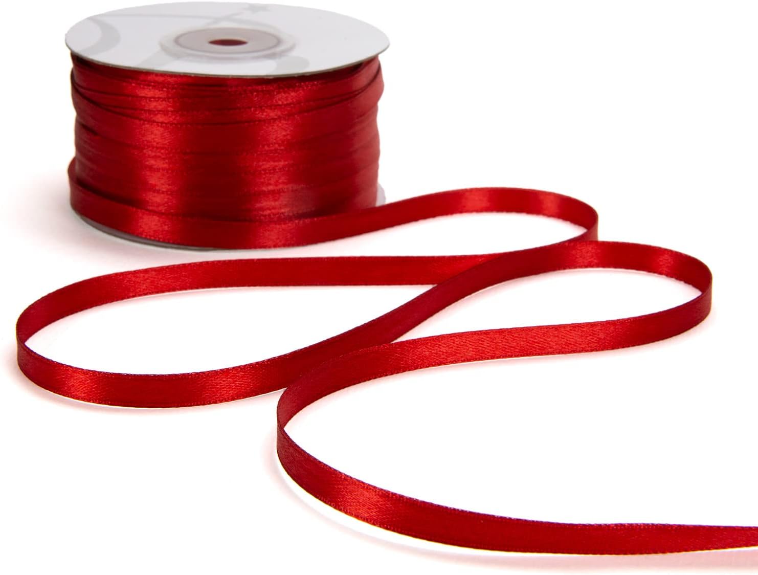 Nastro Doppio Raso 6 Mm X 100 Metri - Colore Ottanio - Per Confezioni Regalo E Hobby Creativi
