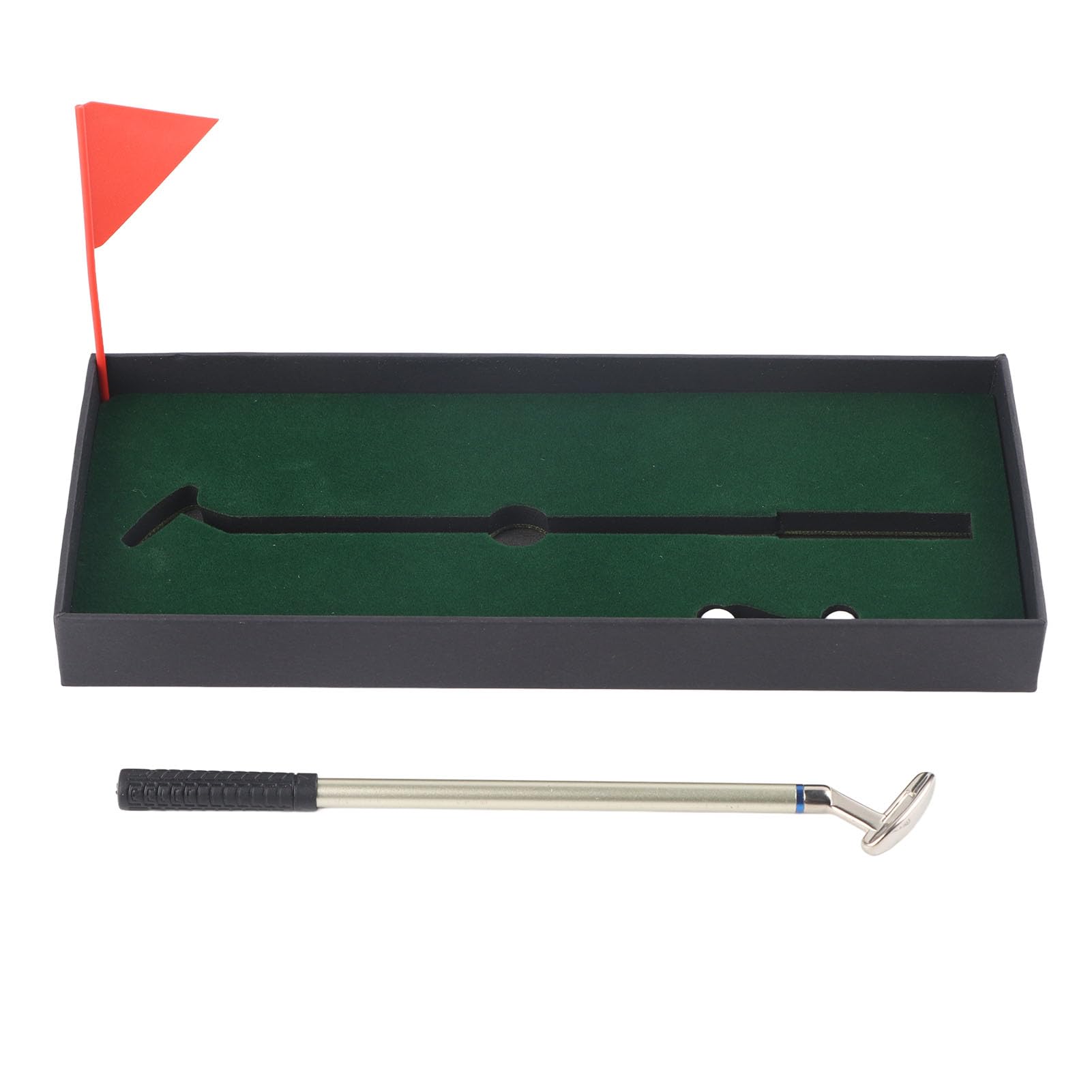 Mini set da golf, set da tavolo per esercitarsi con penna a sfera, putter, palla da golf, tappetino per mettere bandiera