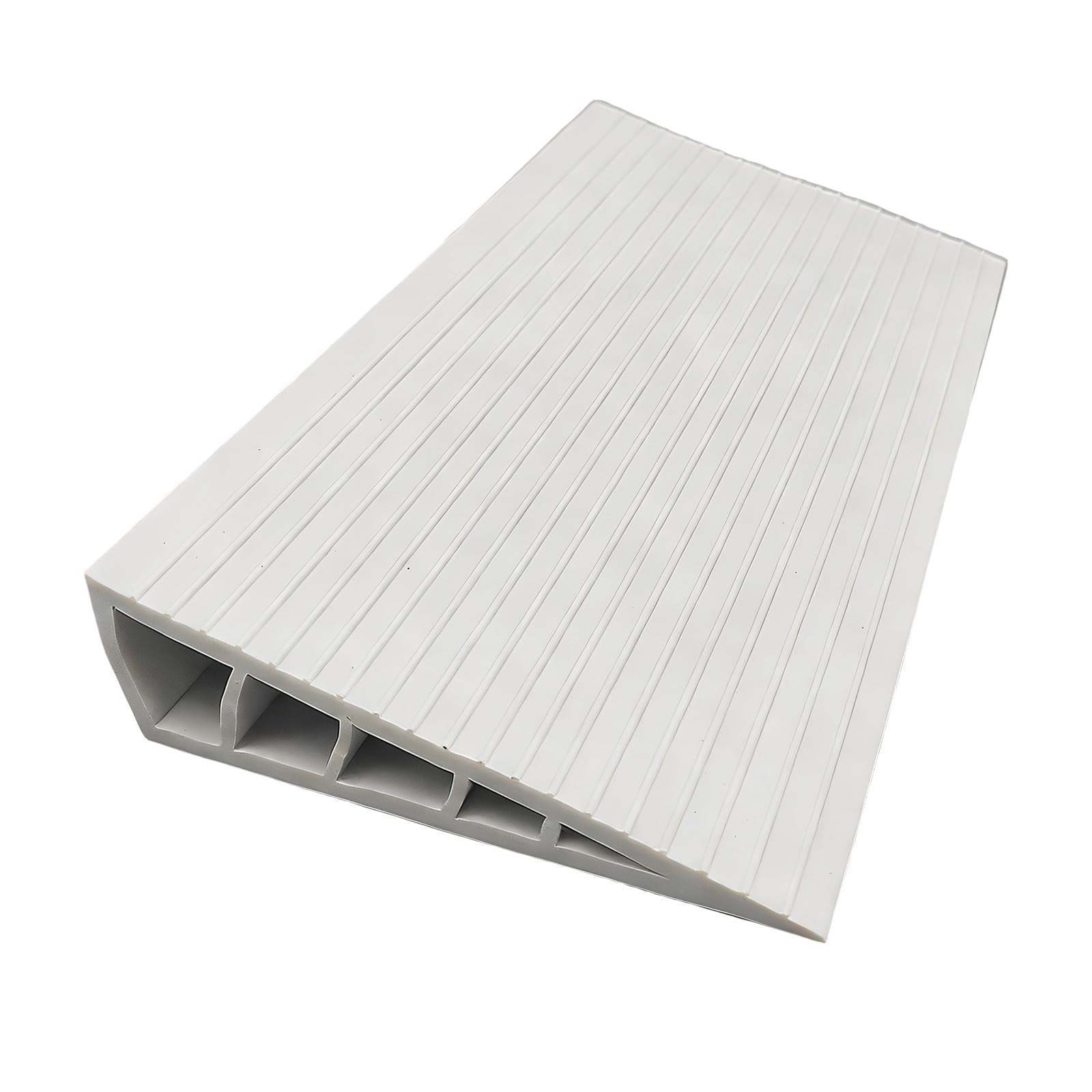 Nonslip Threshold Ramps PVC Cuttable Floor Transit Strips for Wheelchair Strollers Indoor Outdoor Nonslip PVC Threshold Ramps Adhesive Cuttable Design for Wheelchair Access Indoor Easy