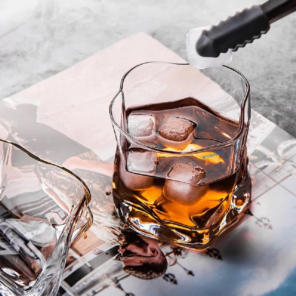 Bellemax Whiskey Glasses Set - 6 Rocks Glasses -3