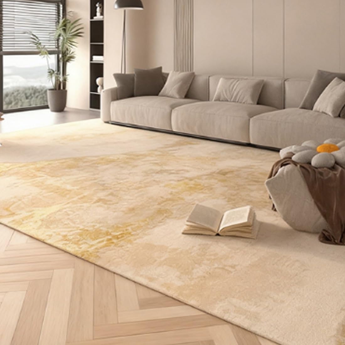 Tapis de salon lavable pour une chambre d'enfant propre et accueillante