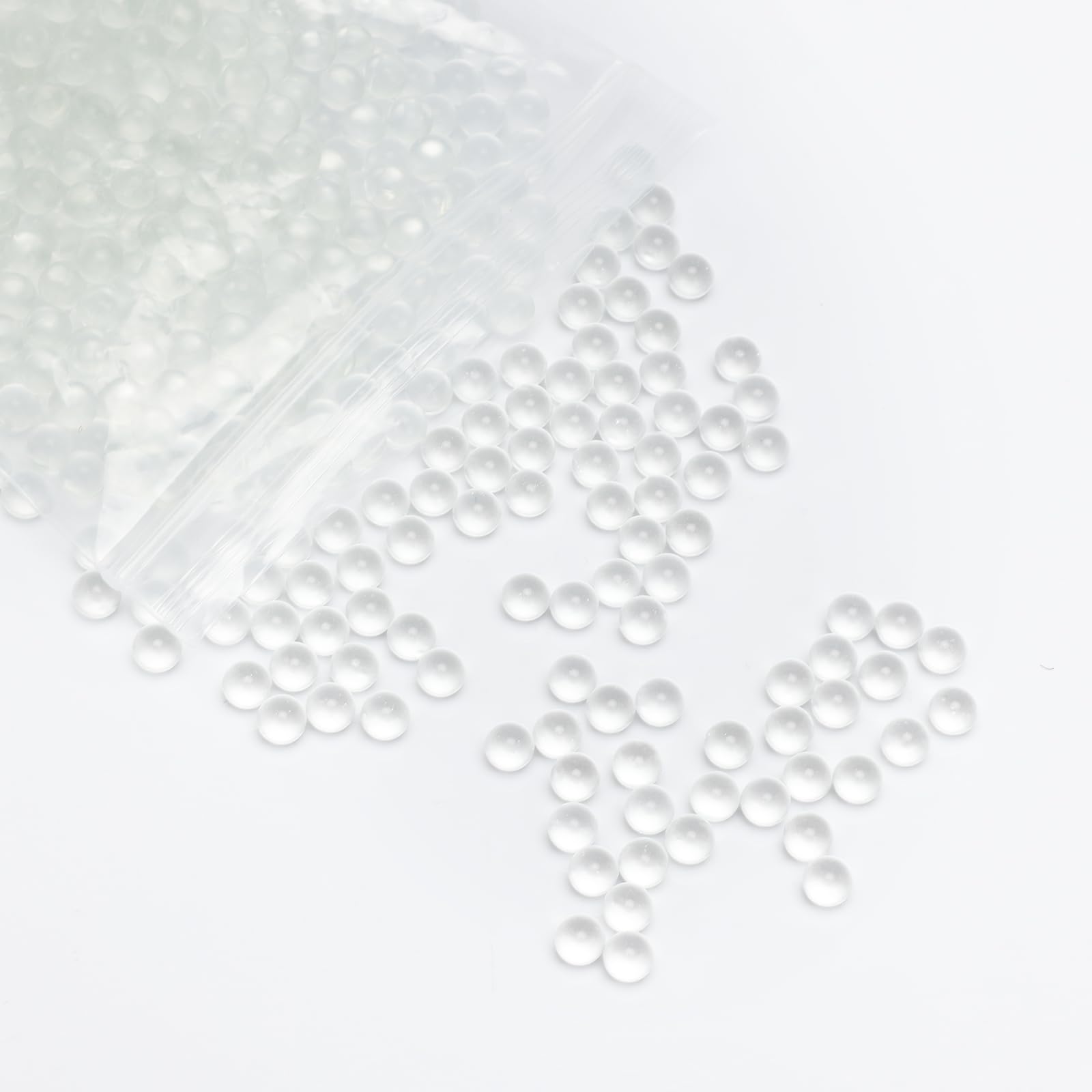 stonylab Glasperlen, Klare Glaskugeln zur Verhinderung von Erhitzung und Siedeverhütung im Labor, Durchmesser 3 mm, 1000 Perlen pro Beutel