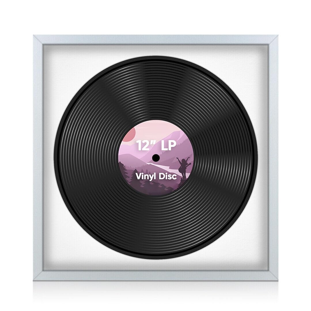 Alison Kingsgate 16x16 Silver Vinyl Record Frame for LP Disc — image 1