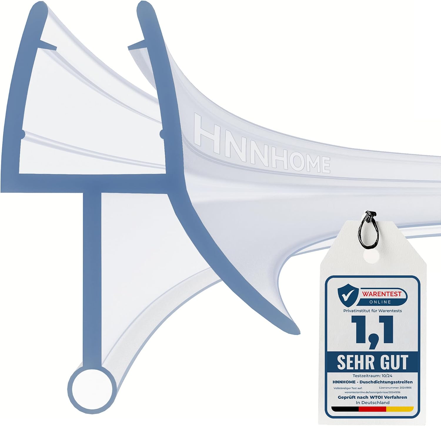 Guarnizione vetro doccia 870 mm HNNHOME per porte 8-10 mm