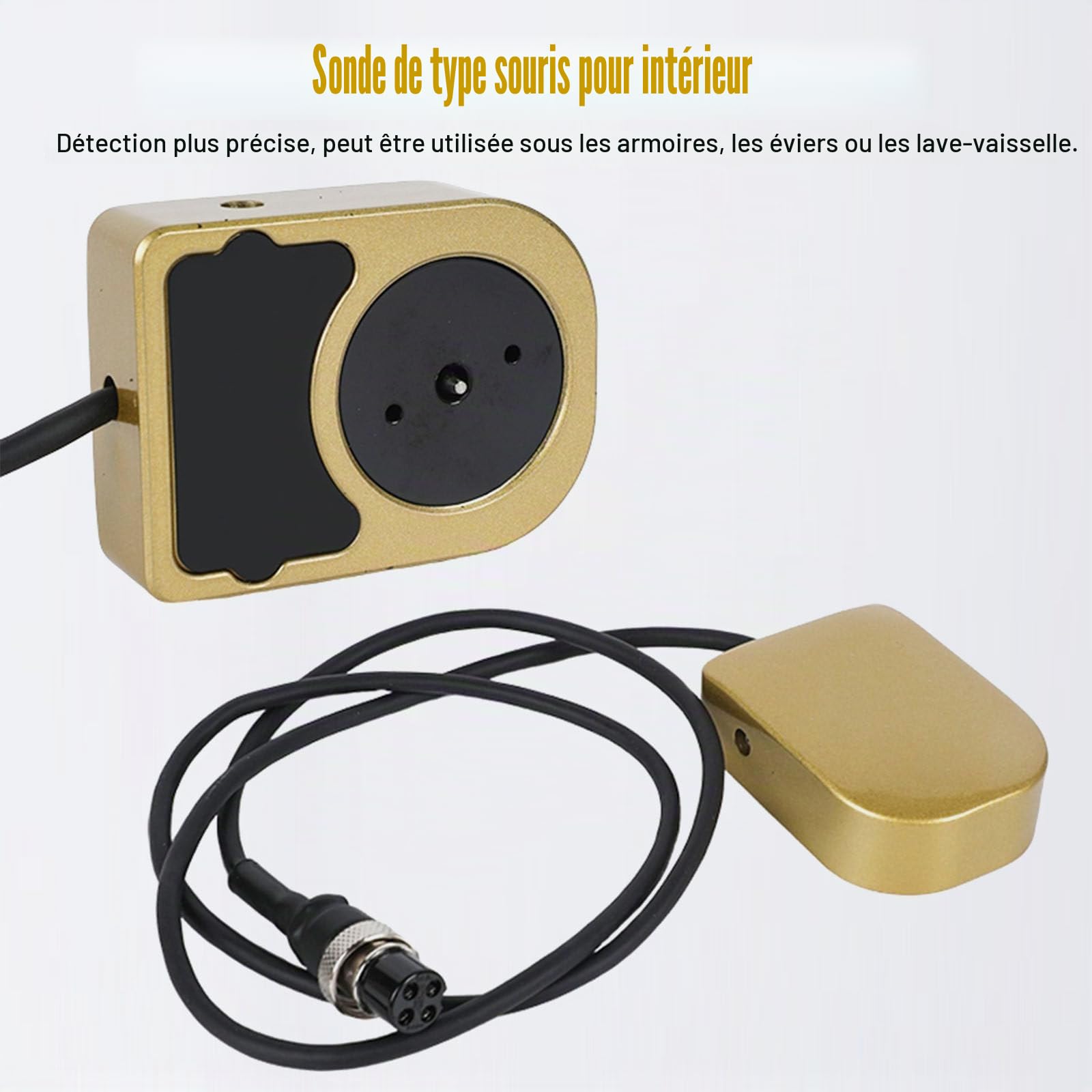 Détecteur de Fuites d'eau Géophone | 4M de Profondeur | Scan 1-4500Hz | Outil Professionnel pour Plombiers & Techniciens HVAC