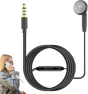 シングル有線ヘッドフォン、有線片側イヤフォン 学生向けのマイク付きワーキングスタディモノラルヘッドセット | ワイヤーコントロールヘッドフォン、片耳仕事、勉強、ジョギング、ランニング用