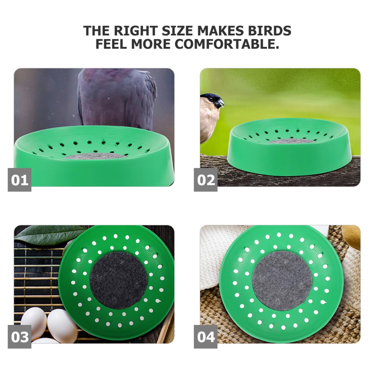 Homoyoyo 10 Nidi per Piccioni in Plastica Resistente per Riproduzione e Deposizione Uova Accessori per Gabbie di Uccelli Adatti ad Allevamenti Zoo e Abitazioni Private