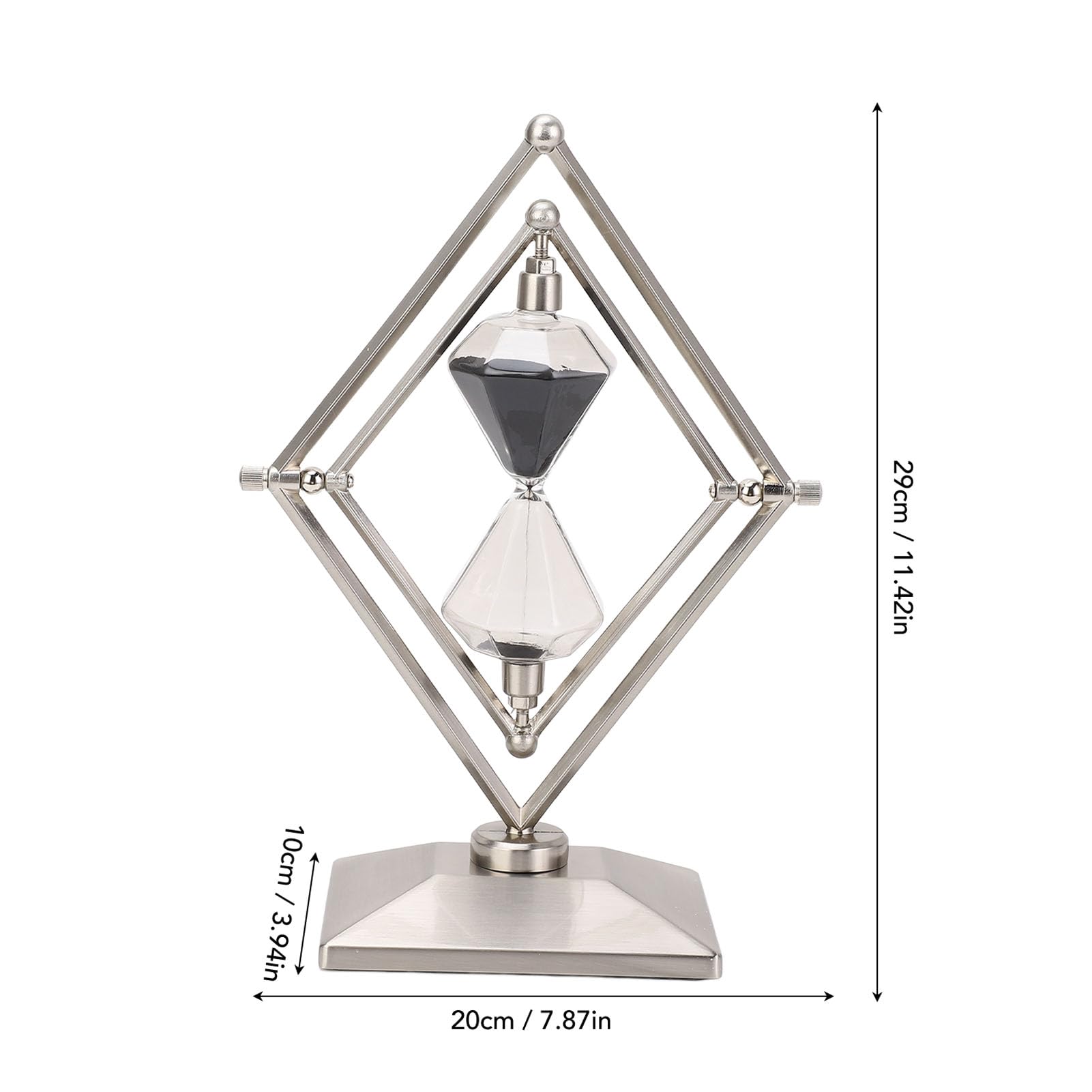 Sanduhr 30 Minuten Sanduhr, 720° Drehbare Antike Sanduhr, Vintage Sanduhr 30 Min Reloj de Große Metall-Halbstunden-Sanduhr aus Glas für Büro, Schreibtisch, Zuhause,