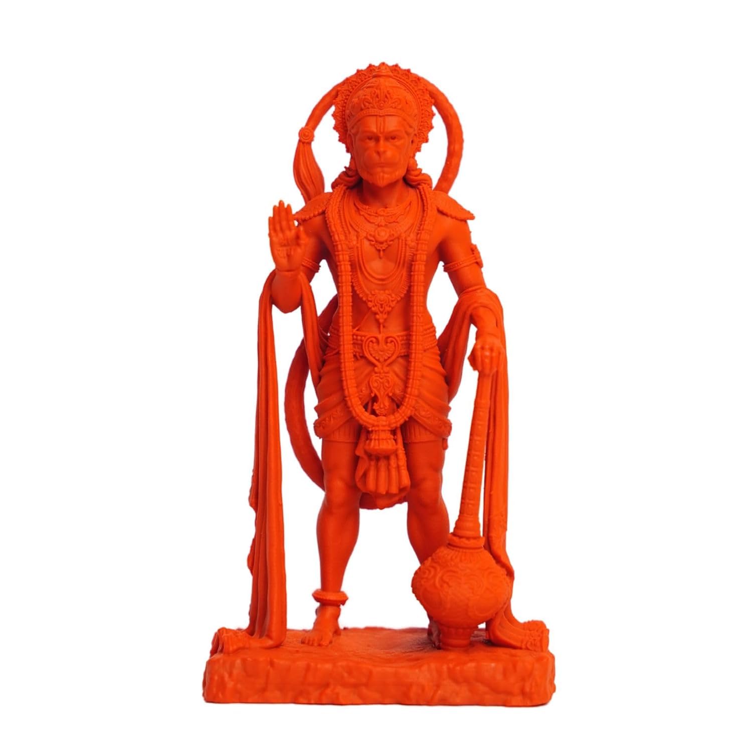 Idole de Hanuman orange pour tableau de bord de voiture et bureau