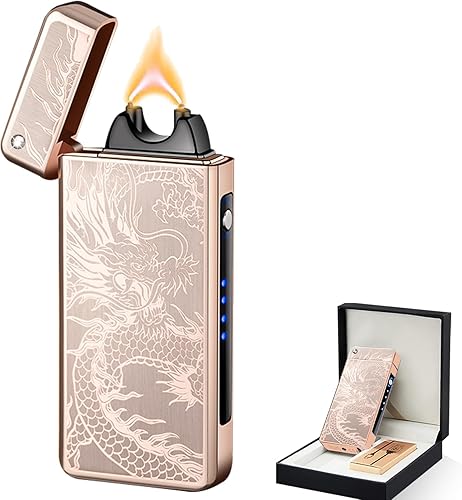 Encendedor de velas eléctrico, encendedor de arco de plasma, encendedor de llama grande, encendedor de dragón único, encendedor recargable por USB
