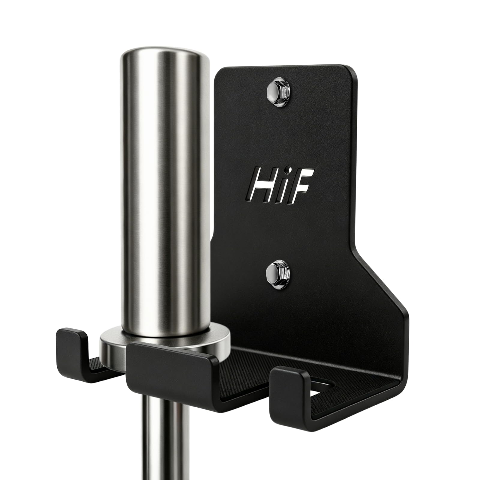 HIFLAME Double Barbell Storage Wall Mounted Storage Rack, Wall Barbell Rack, Olympic Wall