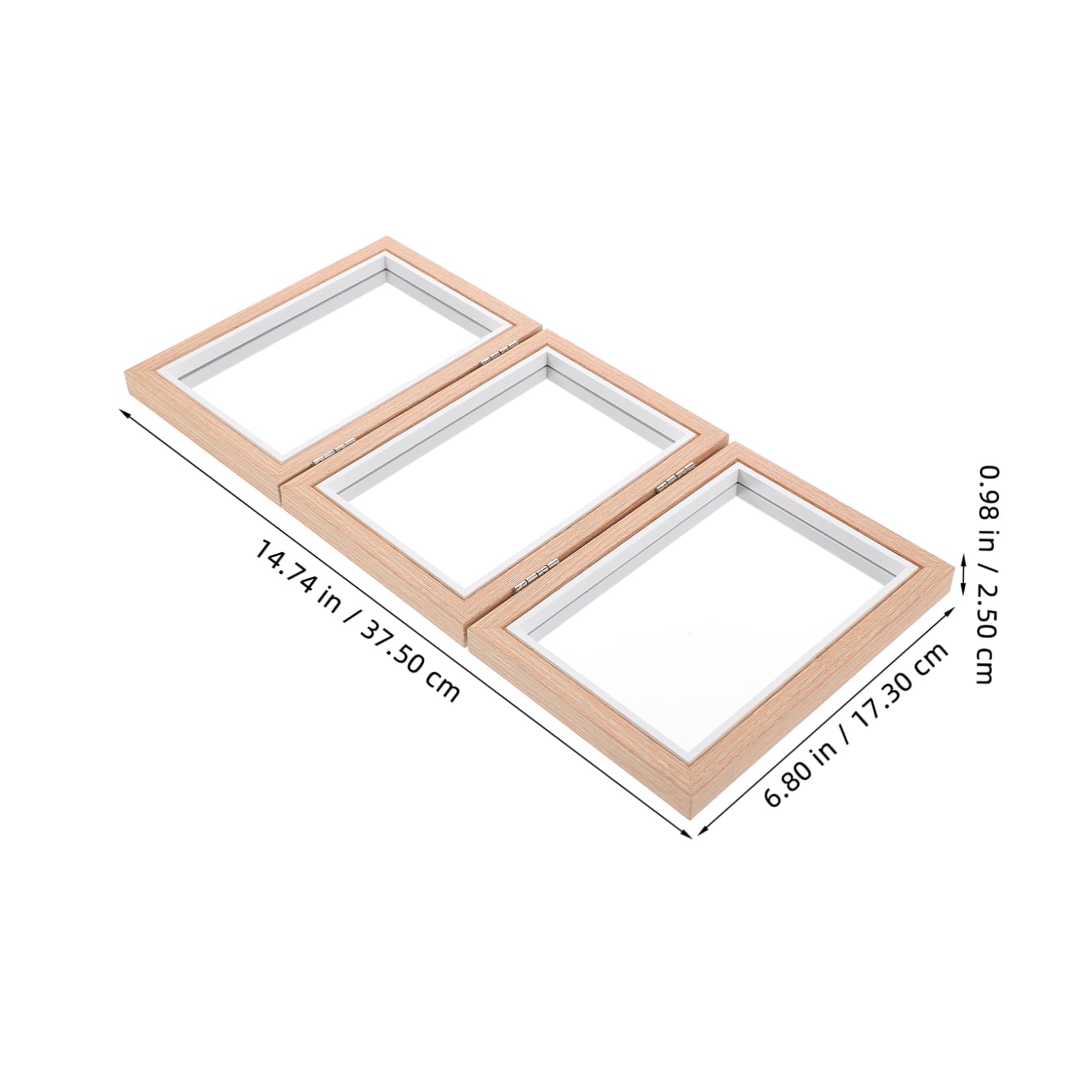 Toddmomy Montessori Toddler Mirror, Foldable Three Panel Montessori Furniture Safe Wooden Mirror - Image 2