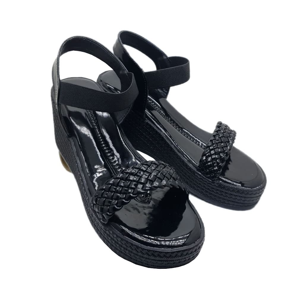 MONAQI Women Open Back Open Toe Black Sandals (B0BDMSP9HW) Amazon Price History, Amazon Price Tracker